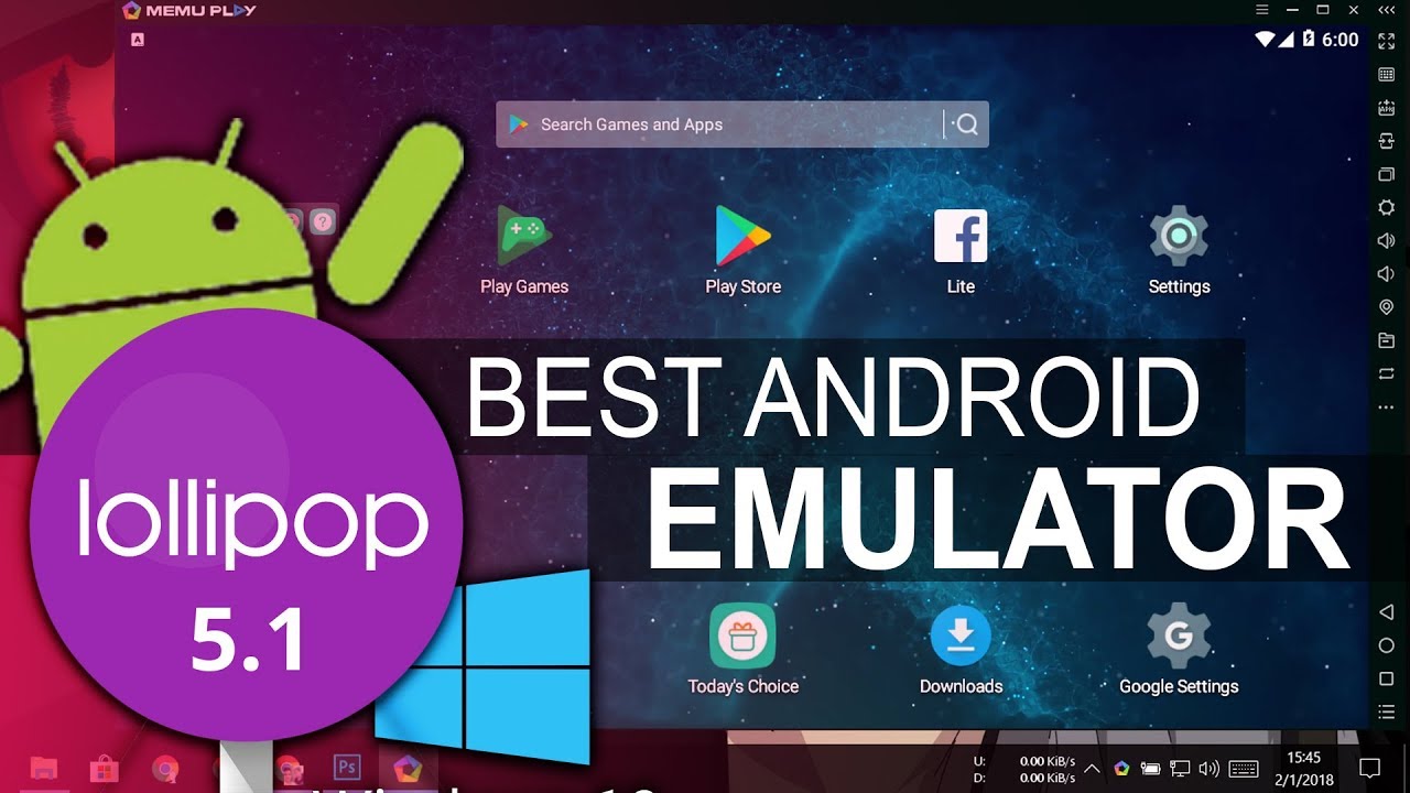 download android emulator for windows 10